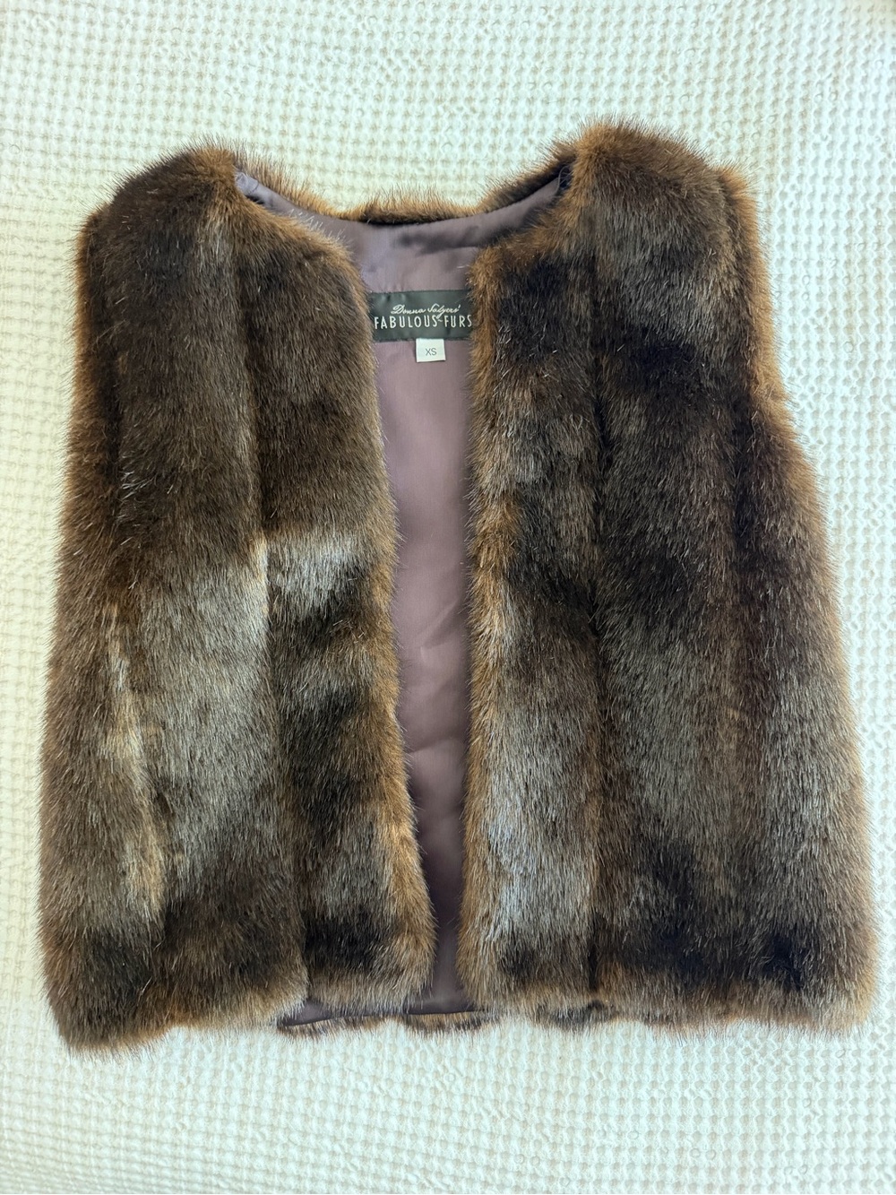 Donna Sayler’s Fabulous Furs - Faux Fur Vest - Gorgeous in Excellent Condition!